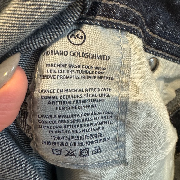 Mens AG Adriano Goldschmied The Protege Dark Straight Leg Jeans Size 36x34 - Picture 7 of 16